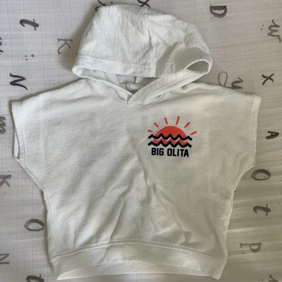 Zara Hooded Terrycloth Poncho - Picture 1 of 4